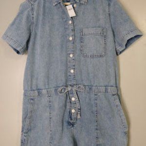 NWT Gap Factory Denim Romper